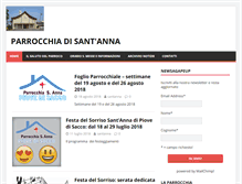 Tablet Screenshot of parrocchiasantanna.net